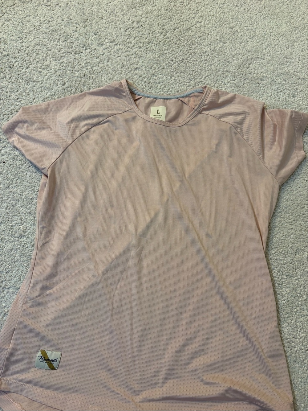 Tracksmith Twilight tee - light pink